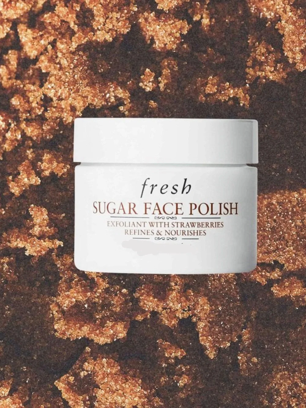 Fresh NIB Sugar Face Polish Exfoliating Strawberry Face Scrub - Travel SZ 15ml